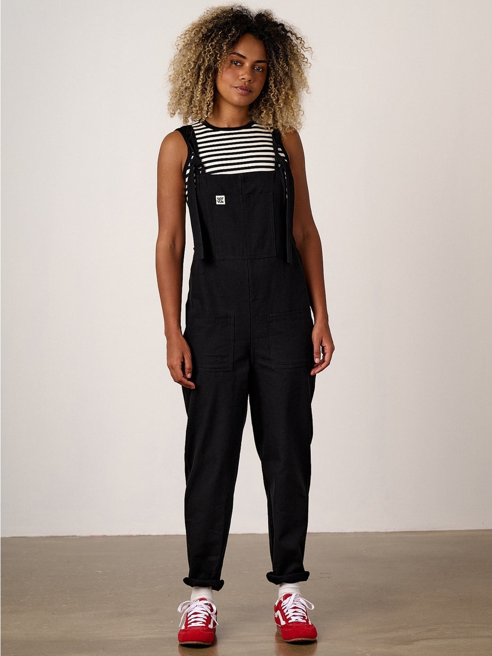 Lucy & Yak Black Womens Overalls